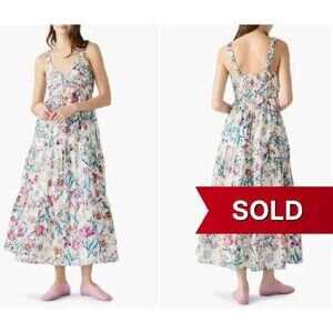 Floral Maxi Long Cotton Sun Dress NWT~SOLD